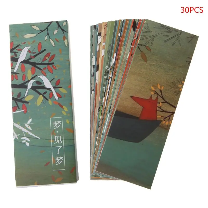 30pcs Creative Chinese Style Paper Bookmarks Painting Cards Retro Beautiful Boxed Bookmark Commemorative Gifts
30pcs Creative Chinese Style Paper Bookmarks Painting Cards Retro Beautiful Boxed Bookmark Commemorative Gifts