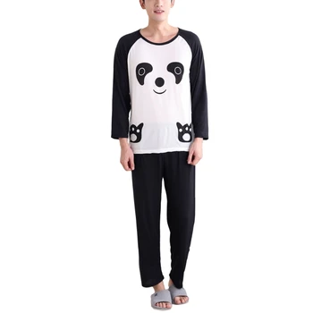 Couples Autumn Cartoon Panda Long Sleeve Pullover Pajamas Set Sleepwear Casual
Couples Autumn Cartoon Panda Long Sleeve Pullover Pajamas Set Sleepwear Casual