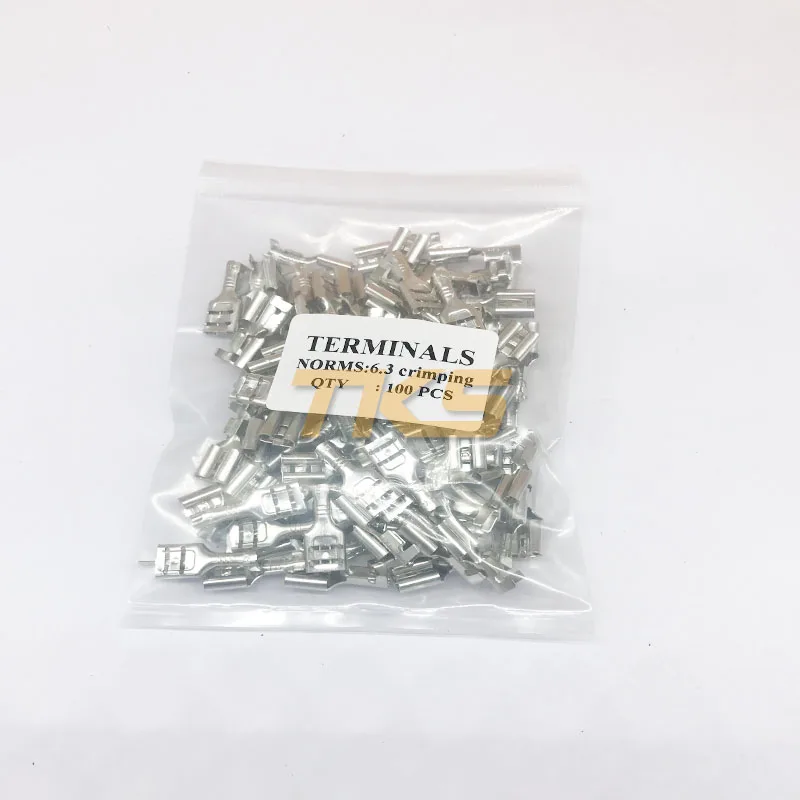 100pcs 6.3mm Crimp Terminal Splice Female Spade Connector Splice With Case Free Shipping
100pcs 6.3mm Crimp Terminal Splice Female Spade Connector Splice With Case Free Shipping