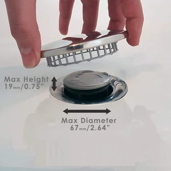 Stainless steel hair changer for shower, bathtub and sink drain - no need to install
Stainless steel hair changer for shower, bathtub and sink drain - no need to install