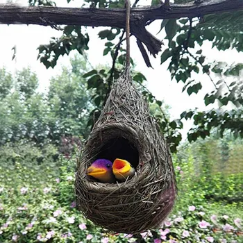 Nest+2 Birds/Set,2Sets Artificial Straw Hanging Bird's Nest With Mini Foam Bird,Wedding Decorations,Christmas Home ornament
Nest+2 Birds/Set,2Sets Artificial Straw Hanging Bird's Nest With Mini Foam Bird,Wedding Decorations,Christmas Home ornament