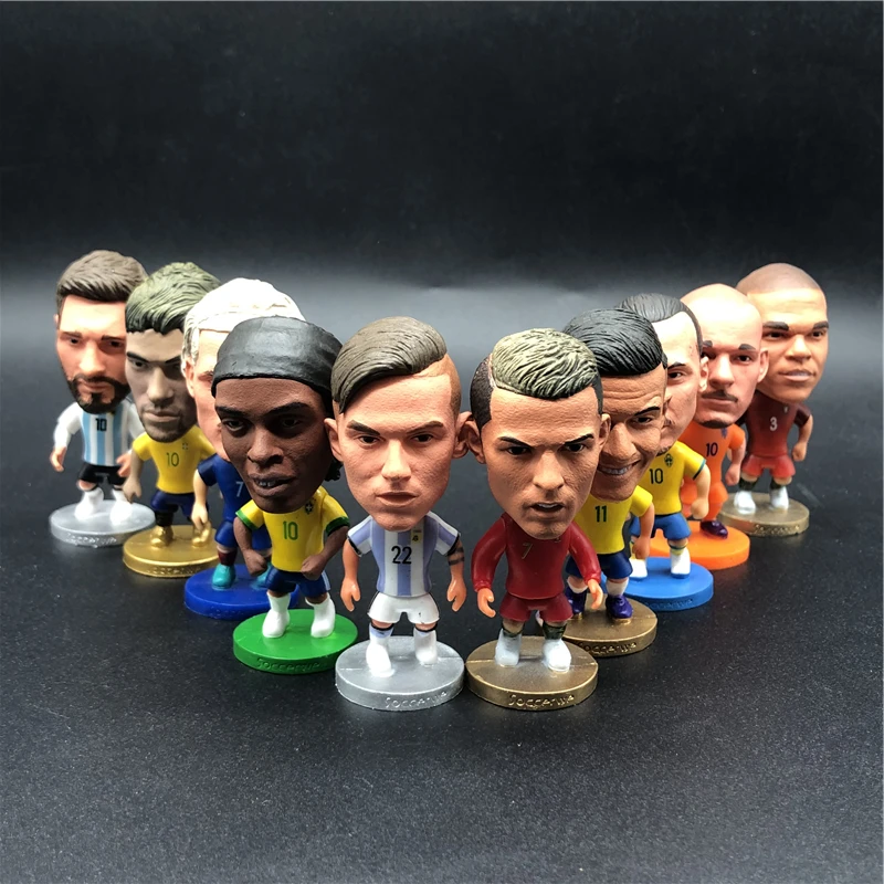 10pcs Soccerwe 6.5 cm Height Soccer Cartoon Star Doll Van Dijk Ronaldo Mane Salah Navas Hazard Mbappe Griezmann Figurine for Toy
10pcs Soccerwe 6.5 cm Height Soccer Cartoon Star Doll Van Dijk Ronaldo Mane Salah Navas Hazard Mbappe Griezmann Figurine for Toy