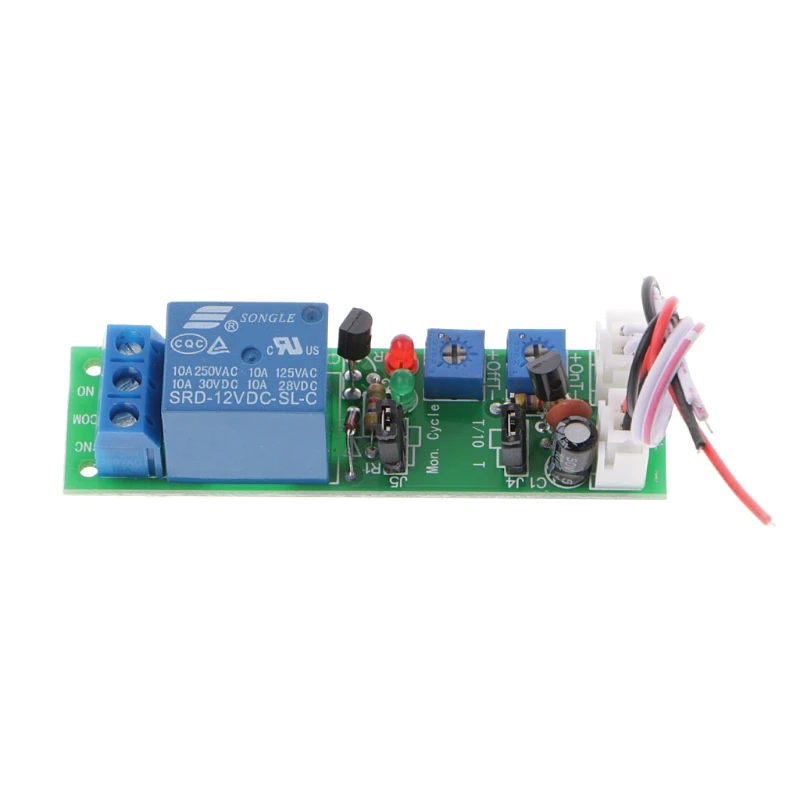 DC 12V 0-120Min Time Delay Switch Infinite Cycle Delay ON/OFF Timing Timer Relay Switch Loop Module
DC 12V 0-120Min Time Delay Switch Infinite Cycle Delay ON/OFF Timing Timer Relay Switch Loop Module