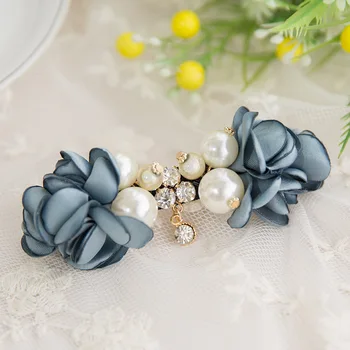 High-grade Pearl Crystal Rhinestone Cloth Flower Hairpins Adult Korean Luxury Clip Hair Clips Women Girls Jewelry Accessories
High-grade Pearl Crystal Rhinestone Cloth Flower Hairpins Adult Korean Luxury Clip Hair Clips Women Girls Jewelry Accessories