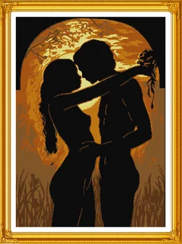 The young couple in the moonlight Printed Canvas DMC Counted Cross Stitch Kits printed Cross-stitch set Embroidery Needlework
The young couple in the moonlight Printed Canvas DMC Counted Cross Stitch Kits printed Cross-stitch set Embroidery Needlework
