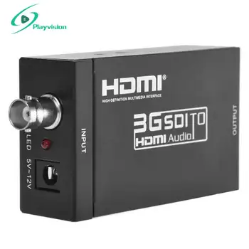 

HSV190 SDI to HDMI Converter Support 1080P 3G HD SD SDI for Driving HDMI Monitors with Power Adapter EU US UK AU Plug
