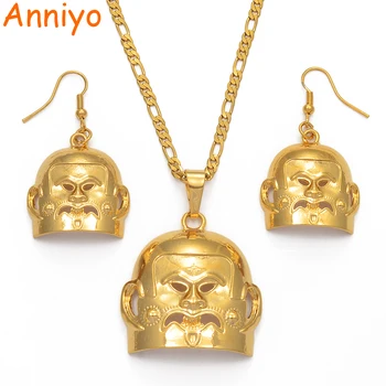 Anniyo BIG Earrings Gold Color Mask PNG Necklaces sets for Women,Papua New Guinea Asaro Mudmen Ethnic Jewelry Gift #107206
Anniyo BIG Earrings Gold Color Mask PNG Necklaces sets for Women,Papua New Guinea Asaro Mudmen Ethnic Jewelry Gift #107206