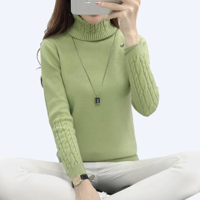 Witsnoep 2018 Thick Warm Winter Sweater Women Turtleneck Long Sleeve Knitted Cashmere Pullovers and Sweaters Female Jumper Tops
Witsnoep 2018 Thick Warm Winter Sweater Women Turtleneck Long Sleeve Knitted Cashmere Pullovers and Sweaters Female Jumper Tops