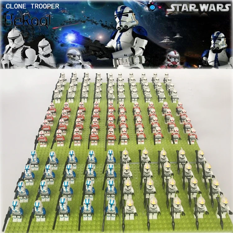 Star Wars IMPERIAL SW201 white clone Trooper SW211 with 6pcs weapons Storm clone trooper compatible block Kids toy 20pcs/lot
Star Wars IMPERIAL SW201 white clone Trooper SW211 with 6pcs weapons Storm clone trooper compatible block Kids toy 20pcs/lot