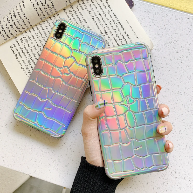 Crocodile pattern Laser phone Case for iphone X XR XS Max Case For iphone 6 6s 7 8 plus soft tpu case protective capa cover
Crocodile pattern Laser phone Case for iphone X XR XS Max Case For iphone 6 6s 7 8 plus soft tpu case protective capa cover