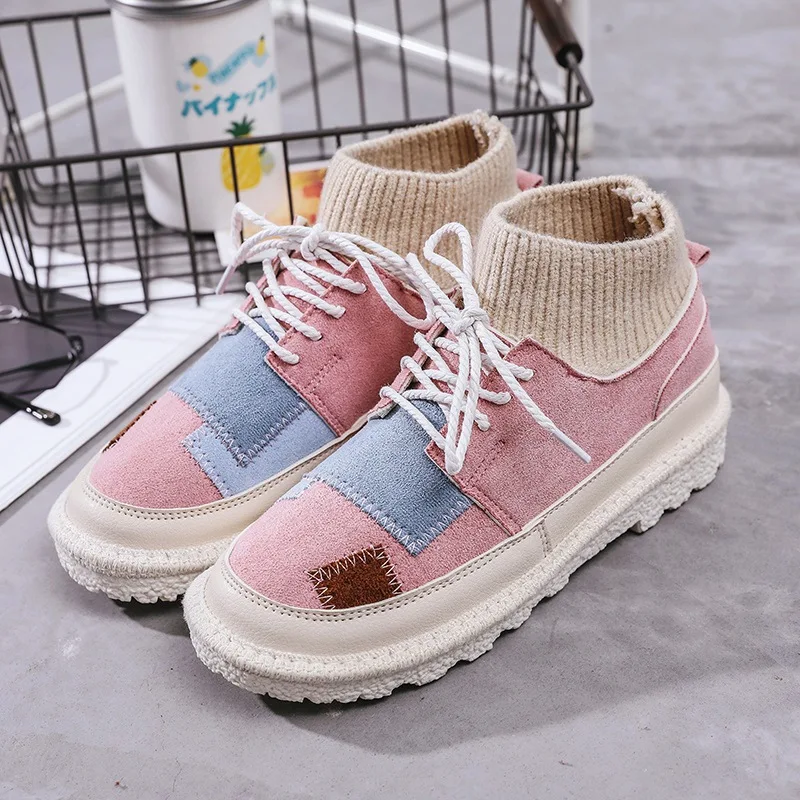 New Woman Shoes Fashion Sneakers Low-cut Lace-up Ladies Casual Canvas Patchwork Women Student Retro Sweet Outdoor Walking Shoes 
New Woman Shoes Fashion Sneakers Low-cut Lace-up Ladies Casual Canvas Patchwork Women Student Retro Sweet Outdoor Walking Shoes