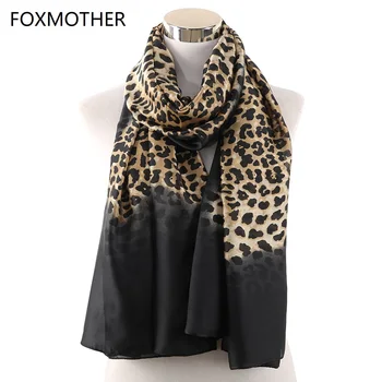 FOXMOTHER Spring Summer Leopard Silk Scarf Black Coffee Hijab Shawl Wrap Beach Leopard Scarfs Female Foulard 2019
FOXMOTHER Spring Summer Leopard Silk Scarf Black Coffee Hijab Shawl Wrap Beach Leopard Scarfs Female Foulard 2019