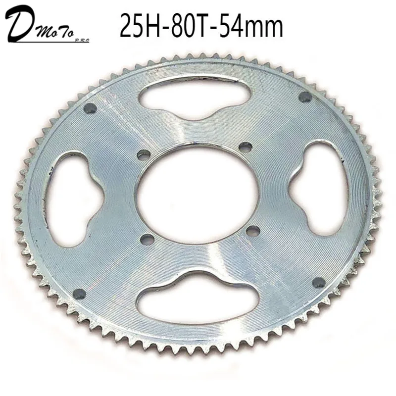 54mm 80 Tooth 25H Rear Chain Sprocket For 2 Stroke 47cc 49cc Engine Chinese Mini ATV Quad 4 Wheeler Pocket Bike Scooter Goped
54mm 80 Tooth 25H Rear Chain Sprocket For 2 Stroke 47cc 49cc Engine Chinese Mini ATV Quad 4 Wheeler Pocket Bike Scooter Goped