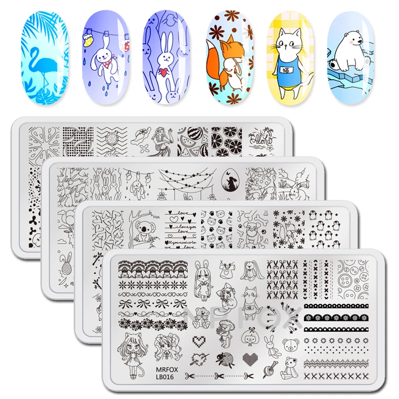 WAKEFULNESS 1Pcs Nail Art Stamping Plate Rabbit Animals Pattern Stamp Template Nail Image Plate Stencil Stamping Polish
WAKEFULNESS 1Pcs Nail Art Stamping Plate Rabbit Animals Pattern Stamp Template Nail Image Plate Stencil Stamping Polish