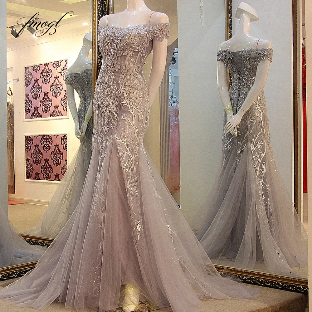 Fmogl Elegant Boat Neck Long Mermaid Evening Dresses 2019 Lace Pearls Sweep Train Formal Dress For Party Robe De Soiree
Fmogl Elegant Boat Neck Long Mermaid Evening Dresses 2019 Lace Pearls Sweep Train Formal Dress For Party Robe De Soiree