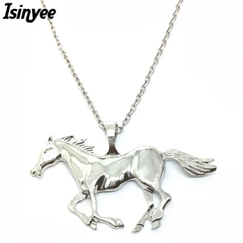 ISINYEE Fashion Running Horse Pendant Metal Animal Necklace For Women Girls Long Gold Silver Chain Jewelry Collier Femme Cheval
ISINYEE Fashion Running Horse Pendant Metal Animal Necklace For Women Girls Long Gold Silver Chain Jewelry Collier Femme Cheval