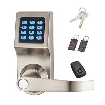 Digital Keypad Electronic Door Lock Unlock with Remote Control M1 Card Code Handle Direction Reversible
Digital Keypad Electronic Door Lock Unlock with Remote Control M1 Card Code Handle Direction Reversible
