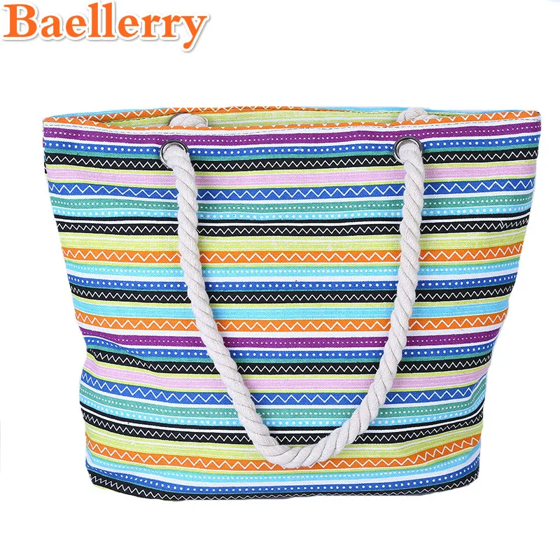 Baellerry Canvas Women Shopping Bag Striped Big Beach Bag Female Handbag Women Fashion Shoulder Bag Large Totes Messenger Bag 
Baellerry Canvas Women Shopping Bag Striped Big Beach Bag Female Handbag Women Fashion Shoulder Bag Large Totes Messenger Bag