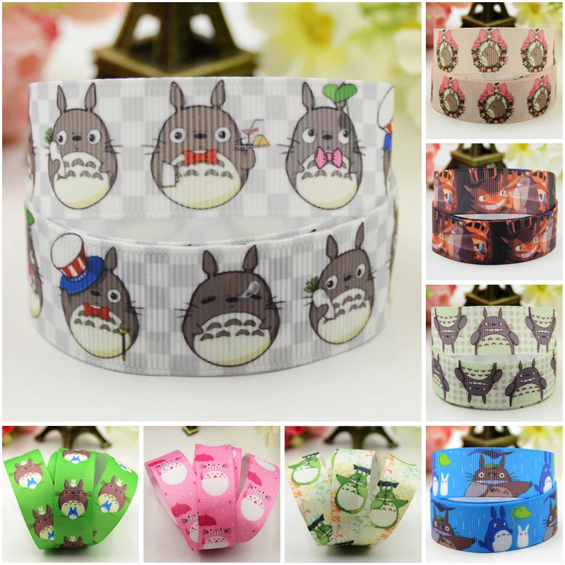 7/8'' (22mm) Totoro Cartoon Character printed Grosgrain Ribbon party decoration satin ribbons OEM 10 Yards
7/8'' (22mm) Totoro Cartoon Character printed Grosgrain Ribbon party decoration satin ribbons OEM 10 Yards