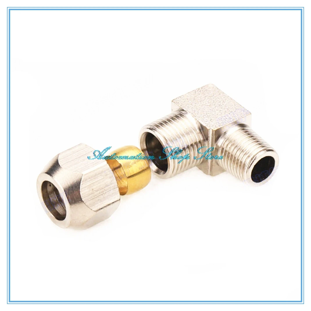 Pneumatic fittings Male Thread Elbow Brass Fit 4 6 8 10 12mm OD Tube Coupler Adapter Connector
Pneumatic fittings Male Thread Elbow Brass Fit 4 6 8 10 12mm OD Tube Coupler Adapter Connector
