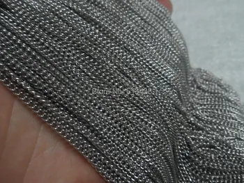 New 10meter Lot Stainless Steel Thin Cowboy Link chain jewelry finding / Marking Chain DIY women Men
New 10meter Lot Stainless Steel Thin Cowboy Link chain jewelry finding / Marking Chain DIY women Men