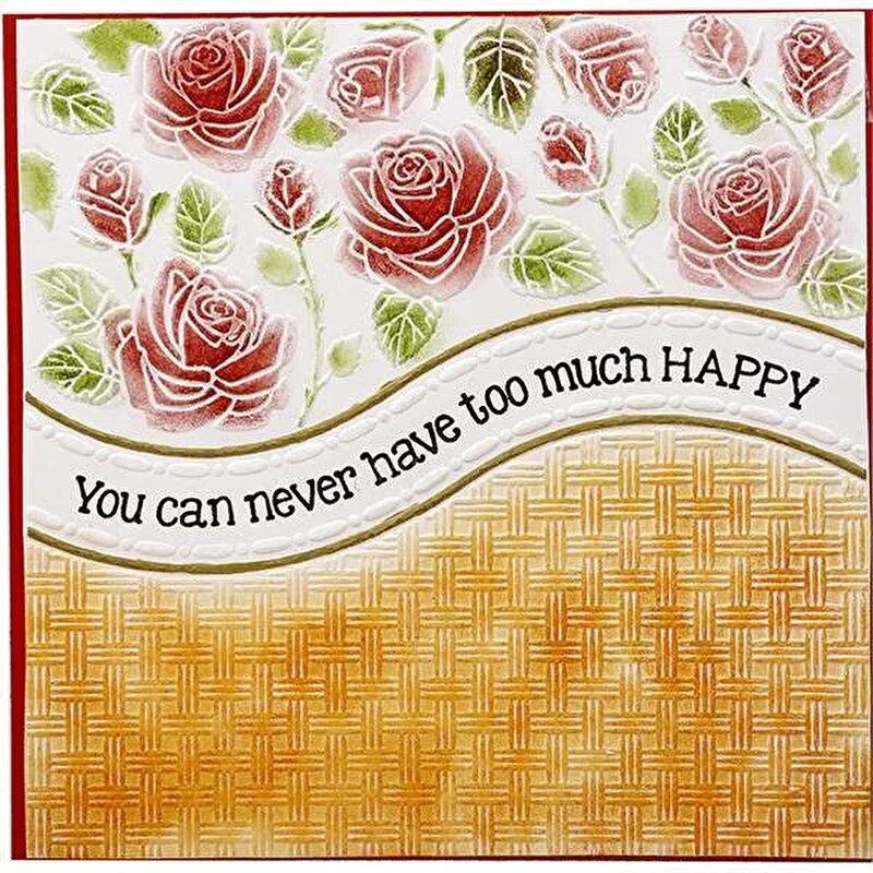 Wave Line Embossing Folder Plastic Card Making Rose Flower Lattice Scrapbooking Embosser Craft Supplies Paper Stamp Template New
Wave Line Embossing Folder Plastic Card Making Rose Flower Lattice Scrapbooking Embosser Craft Supplies Paper Stamp Template New