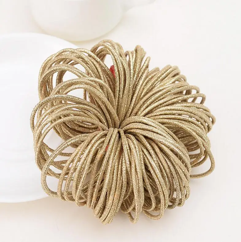 50 PCS New Fashion 5 CM Gold Silver Ponytail Holders Rubber Band Tie Gum Elastic Hair Band Hair Accessories For Women Girl
50 PCS New Fashion 5 CM Gold Silver Ponytail Holders Rubber Band Tie Gum Elastic Hair Band Hair Accessories For Women Girl