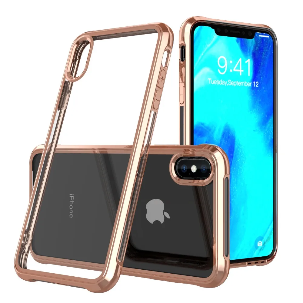 Luxury Plated TPU Case For iPhone XS Max XR XS X Sound Hole Rotate Shockproof Clear Case For iPhone 7 8 Plus Anti-knock Cover
Luxury Plated TPU Case For iPhone XS Max XR XS X Sound Hole Rotate Shockproof Clear Case For iPhone 7 8 Plus Anti-knock Cover