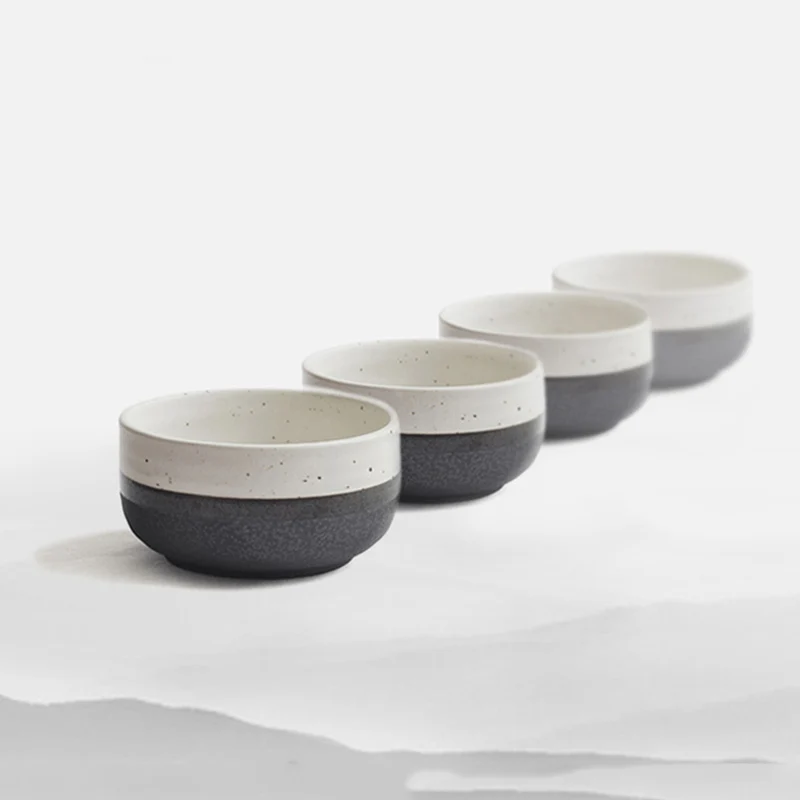 4PC/Lot Japanese-style Vintage Ink White Ceramic Rough Pottery Rice Bowl Creative Dessert Soup Noodles Bowl Tableware for Dinner
4PC/Lot Japanese-style Vintage Ink White Ceramic Rough Pottery Rice Bowl Creative Dessert Soup Noodles Bowl Tableware for Dinner
