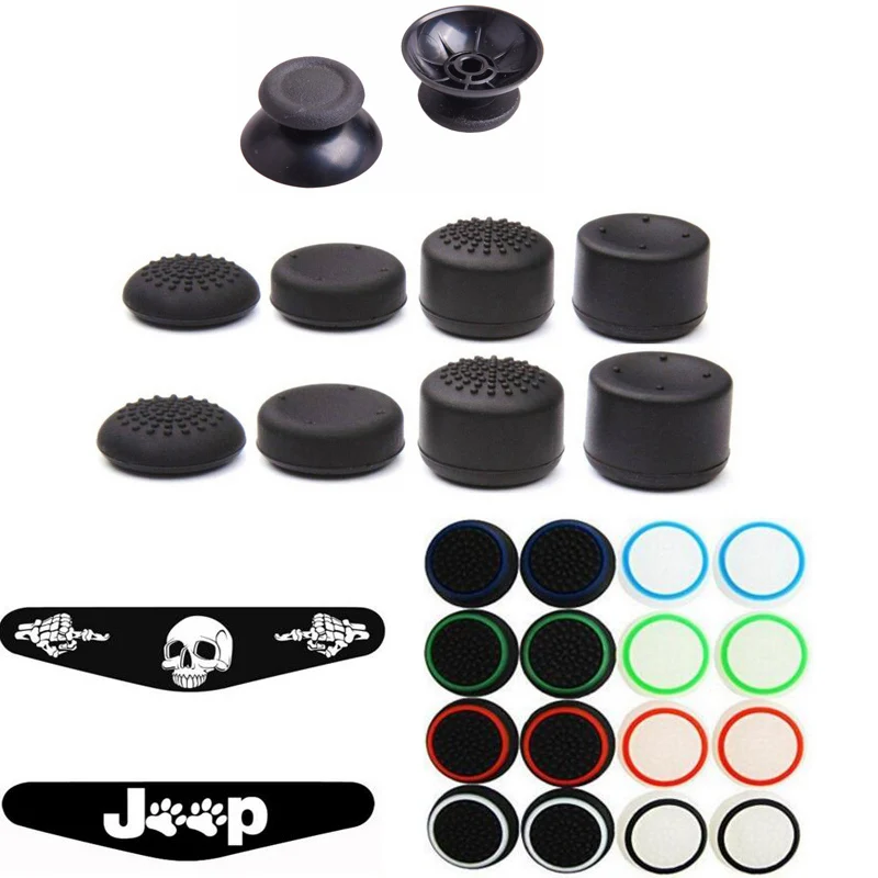 PS4 Accessories 8pcs Enhanced Analog Thumb Stick Grip Cap Skin+2pcs 3D Joystick cap+Led Light sticker+16pcs 3D Cap Cover For PS4
PS4 Accessories 8pcs Enhanced Analog Thumb Stick Grip Cap Skin+2pcs 3D Joystick cap+Led Light sticker+16pcs 3D Cap Cover For PS4