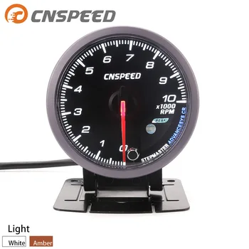 CNSPEED 60MM 12V Car Auto Tachometer 0-10000 RPM Gauge RPM Black Face Meter White & Amber Lighting Car meter YC101419+YC100211
CNSPEED 60MM 12V Car Auto Tachometer 0-10000 RPM Gauge RPM Black Face Meter White & Amber Lighting Car meter YC101419+YC100211