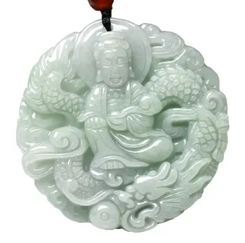 Koraba Fine Jewelry Nature Jadeite Hisui Jade Grade A Kuan-yin Kannon Guanyin Statue Necklace Pendants Free Shipping
Koraba Fine Jewelry Nature Jadeite Hisui Jade Grade A Kuan-yin Kannon Guanyin Statue Necklace Pendants Free Shipping