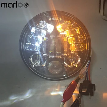 Marloo Motorcycle 5 3/4 5.75 LED Headlight White DRL Amber Turn Signal Light Headlamp
Marloo Motorcycle 5 3/4 5.75 LED Headlight White DRL Amber Turn Signal Light Headlamp