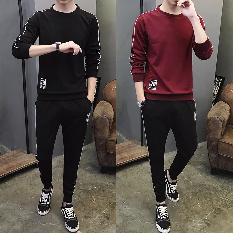 Autumn sports suit leisure round collar 2019 new clothing men's Korean version of the trend self-cultivation youth two-piece set
Autumn sports suit leisure round collar 2019 new clothing men's Korean version of the trend self-cultivation youth two-piece set