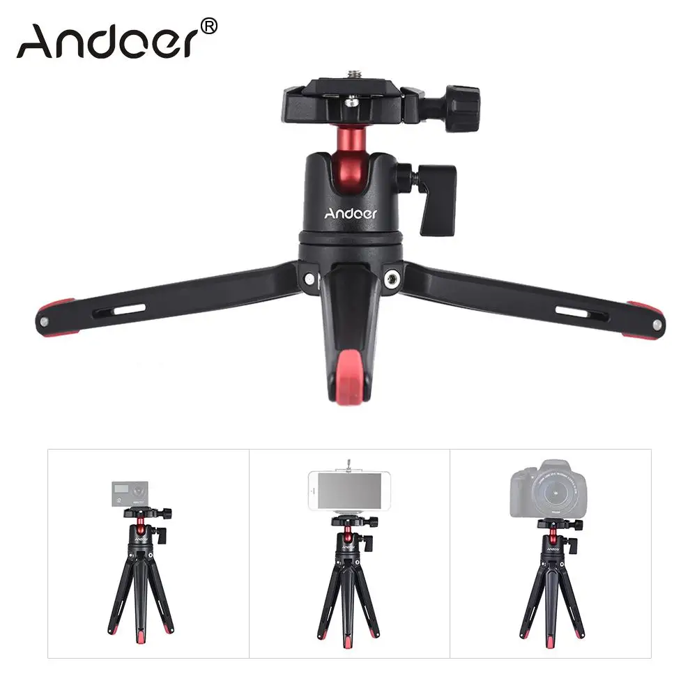 Andoer Mini Handheld Travel Tabletop Tripod Stand with Ball Head for Canon Nikon Sony DSLR for Huawei Smartphone for GoPro
Andoer Mini Handheld Travel Tabletop Tripod Stand with Ball Head for Canon Nikon Sony DSLR for Huawei Smartphone for GoPro
