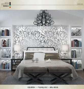 Luxury Golden Silver 3D Damask Wall Stickers Royal Flower Embossed Wallpaper Rolls Home Art Home Mural Bedroom Decals Decoration
Luxury Golden Silver 3D Damask Wall Stickers Royal Flower Embossed Wallpaper Rolls Home Art Home Mural Bedroom Decals Decoration