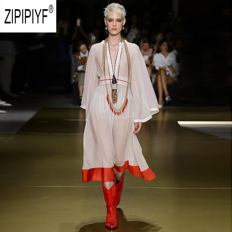 Elegant Fashion Sexy Women Dresses V Neck Knitting Design Long Flare Sleeve High Waist Chiffon Dresses Color Block Dress Z1757
Elegant Fashion Sexy Women Dresses V Neck Knitting Design Long Flare Sleeve High Waist Chiffon Dresses Color Block Dress Z1757