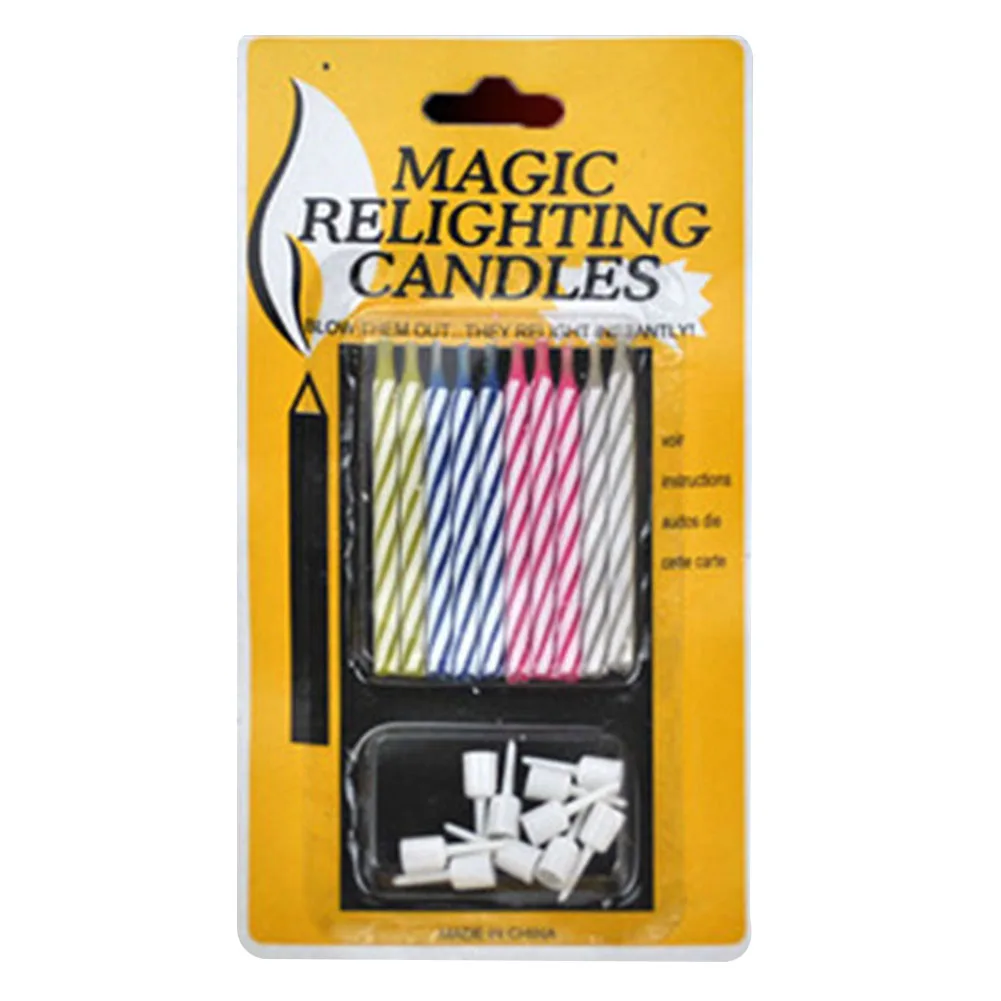 10 Pcs/set Magic Relighting Candles Funny Tricky Toy Birthday Eternal Blowing Candles Party Joke Birthday Cake Decors
10 Pcs/set Magic Relighting Candles Funny Tricky Toy Birthday Eternal Blowing Candles Party Joke Birthday Cake Decors
