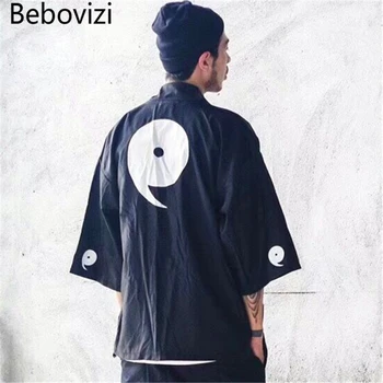 Bebovizi Japan Style Thin Kimono Jackets Summer Mens Hip Hop Tai Chi Gossip Casual Coats Streetwear Loose Robe Jacket
Bebovizi Japan Style Thin Kimono Jackets Summer Mens Hip Hop Tai Chi Gossip Casual Coats Streetwear Loose Robe Jacket