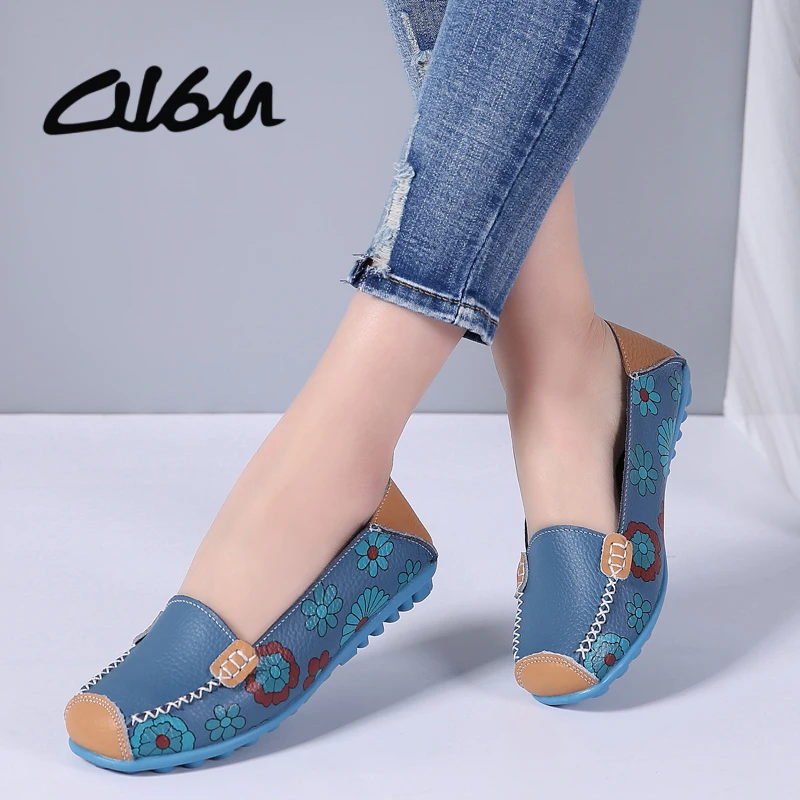 O16U Women Ballet Flats Shoes Genuine Leather Slip on Moccasins Shoes Women Shallow Boat Floral Casual Shoes Ladies Flat Shoes
O16U Women Ballet Flats Shoes Genuine Leather Slip on Moccasins Shoes Women Shallow Boat Floral Casual Shoes Ladies Flat Shoes