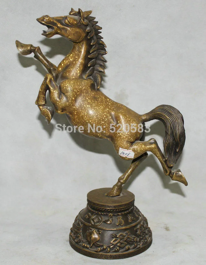13" Chinese Fengshui Copper 8 Auspicious Symbol Zodiac Year Horse Success Statue
13" Chinese Fengshui Copper 8 Auspicious Symbol Zodiac Year Horse Success Statue