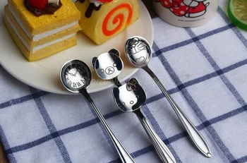 200PC Carved Kitty Cartoon Children Stainless Steel Spoon Coffee Spoon Rice Dinner Dessert Soup Spoons Long Handle Tea Ladle
200PC Carved Kitty Cartoon Children Stainless Steel Spoon Coffee Spoon Rice Dinner Dessert Soup Spoons Long Handle Tea Ladle