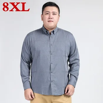 big size 8XL 7XL 6XL New Autumn Fashion Brand Men Clothes Men Long Sleeve Shirt Men Cotton Casual Men Shirt Social Plus Size
big size 8XL 7XL 6XL New Autumn Fashion Brand Men Clothes Men Long Sleeve Shirt Men Cotton Casual Men Shirt Social Plus Size