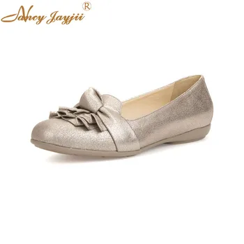 Nancyjayjii Women Ladies Flats Shoes Silvery Solid Slip-On Ruffles Square Toe Butterfly-kont Fashion Leisure Elegant Mature 2018
Nancyjayjii Women Ladies Flats Shoes Silvery Solid Slip-On Ruffles Square Toe Butterfly-kont Fashion Leisure Elegant Mature 2018
