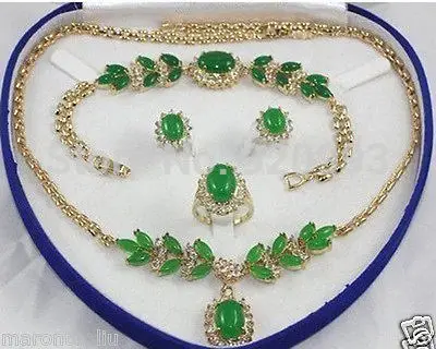 Wholesale***Bridal Woman's Jewellery emerald jade necklace bracelet ring earring set
Wholesale***Bridal Woman's Jewellery emerald jade necklace bracelet ring earring set
