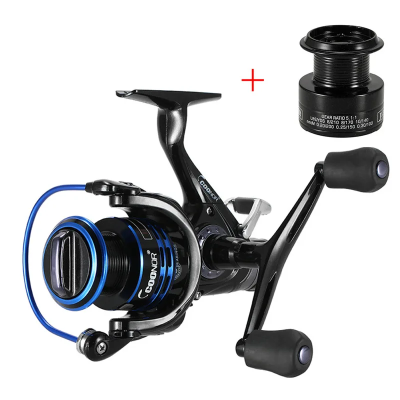 COONOR J12 9+1BB Stainless Steel Fishing Reel Metal Spool Fishing Reel With Foldable Double T-Shape Handles For All Fishing Rods
COONOR J12 9+1BB Stainless Steel Fishing Reel Metal Spool Fishing Reel With Foldable Double T-Shape Handles For All Fishing Rods