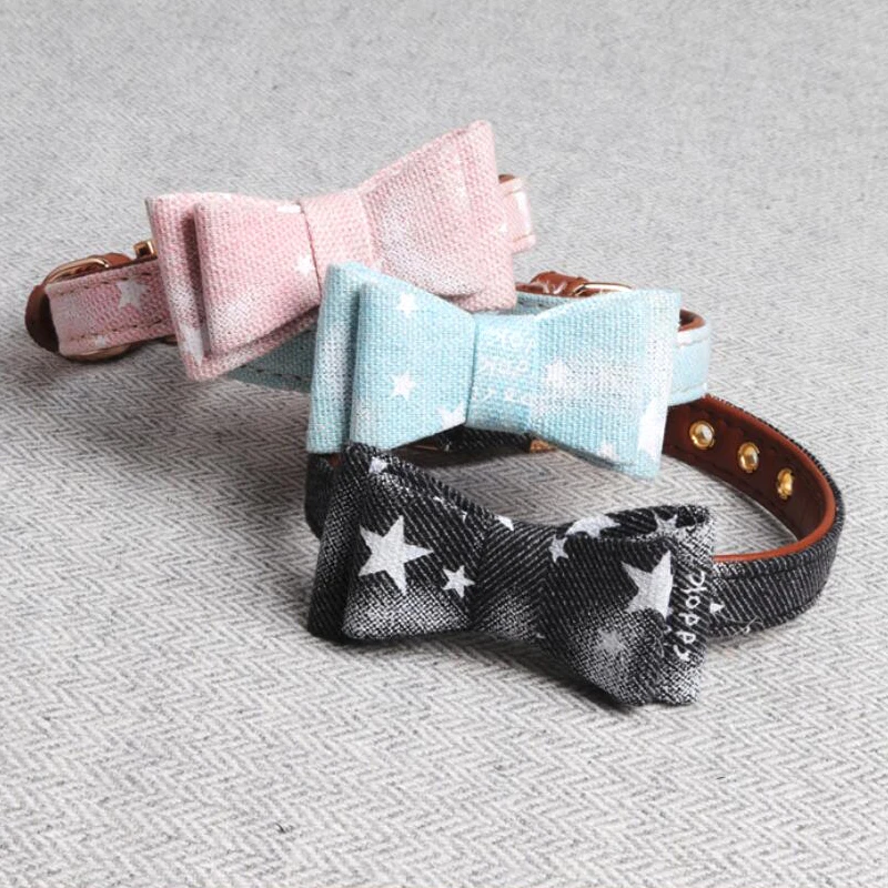 Exquisite Adjustable Dog Cat PU Puppy Pet Collars Star Shape Printed Bow Tie Collar And Leash Set For Pet Accessories Gift P166
Exquisite Adjustable Dog Cat PU Puppy Pet Collars Star Shape Printed Bow Tie Collar And Leash Set For Pet Accessories Gift P166
