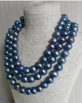 free shipping Noble jewelry 50inch natural 11-12mm tahitian peacock blue pearl necklace 925 silver
free shipping Noble jewelry 50inch natural 11-12mm tahitian peacock blue pearl necklace 925 silver