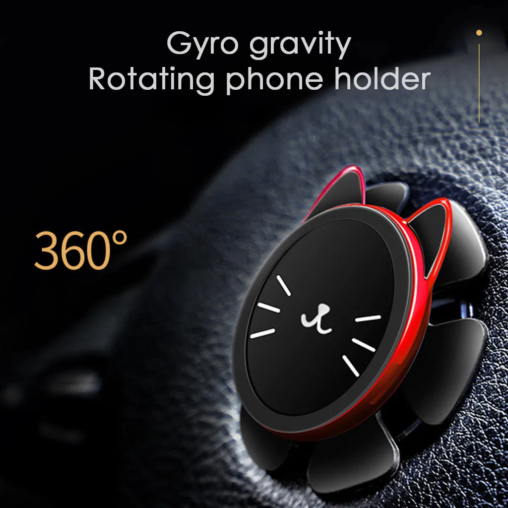 Car Steering Wheel Gravity Mobile Phone Bracket Magnetic Cute Stand Holder not affect the signal Small size lightweight 8Z
Car Steering Wheel Gravity Mobile Phone Bracket Magnetic Cute Stand Holder not affect the signal Small size lightweight 8Z