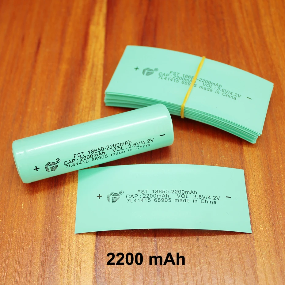100pcs/lot Lithium battery insulation casing shrink film PVC plastic 18650 battery skin heat shrinkable tube 2200MAH
100pcs/lot Lithium battery insulation casing shrink film PVC plastic 18650 battery skin heat shrinkable tube 2200MAH